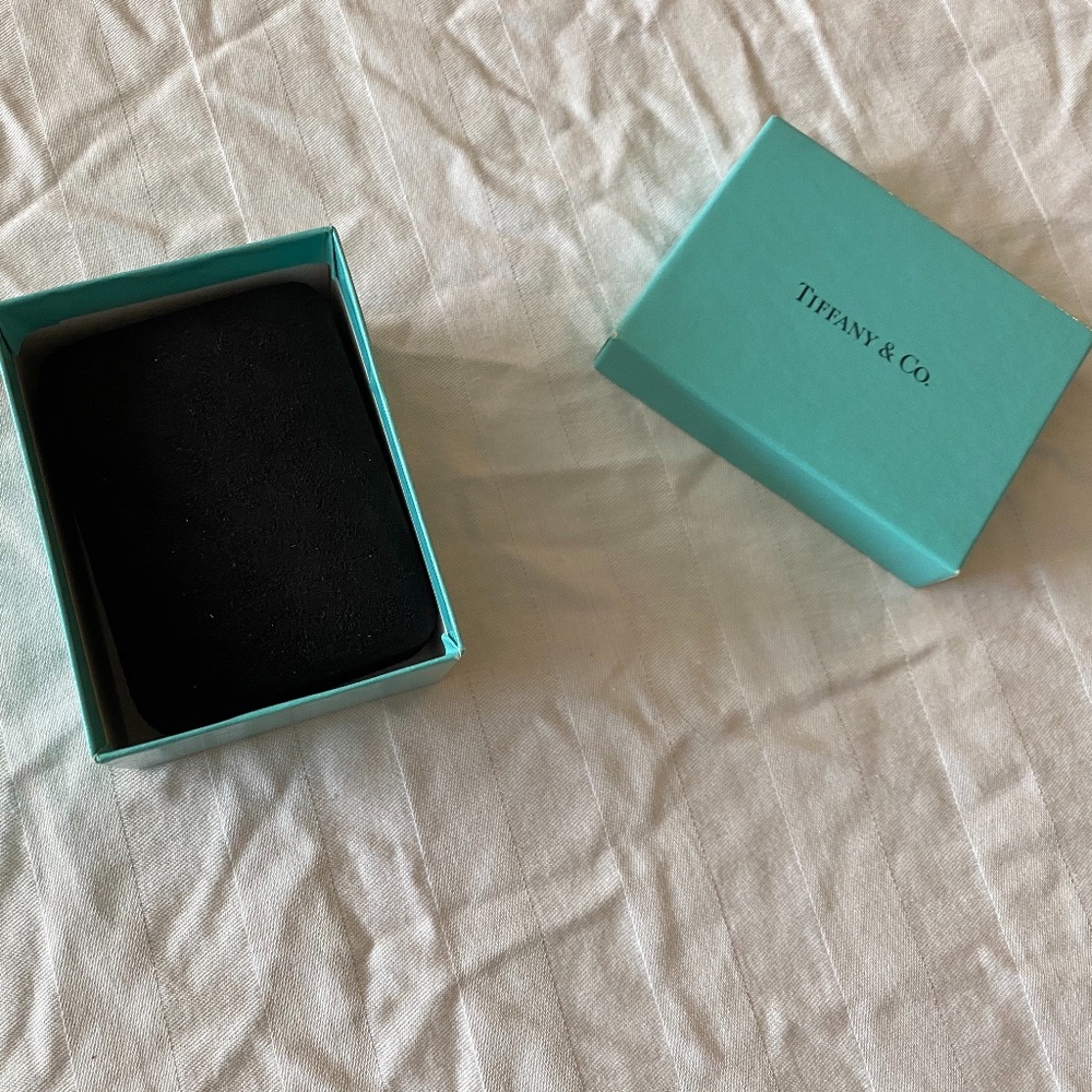 Tiffany & Co. Black Suede & Satin Presentation Box